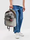 Рюкзак джинсовый / Сиамский котенок