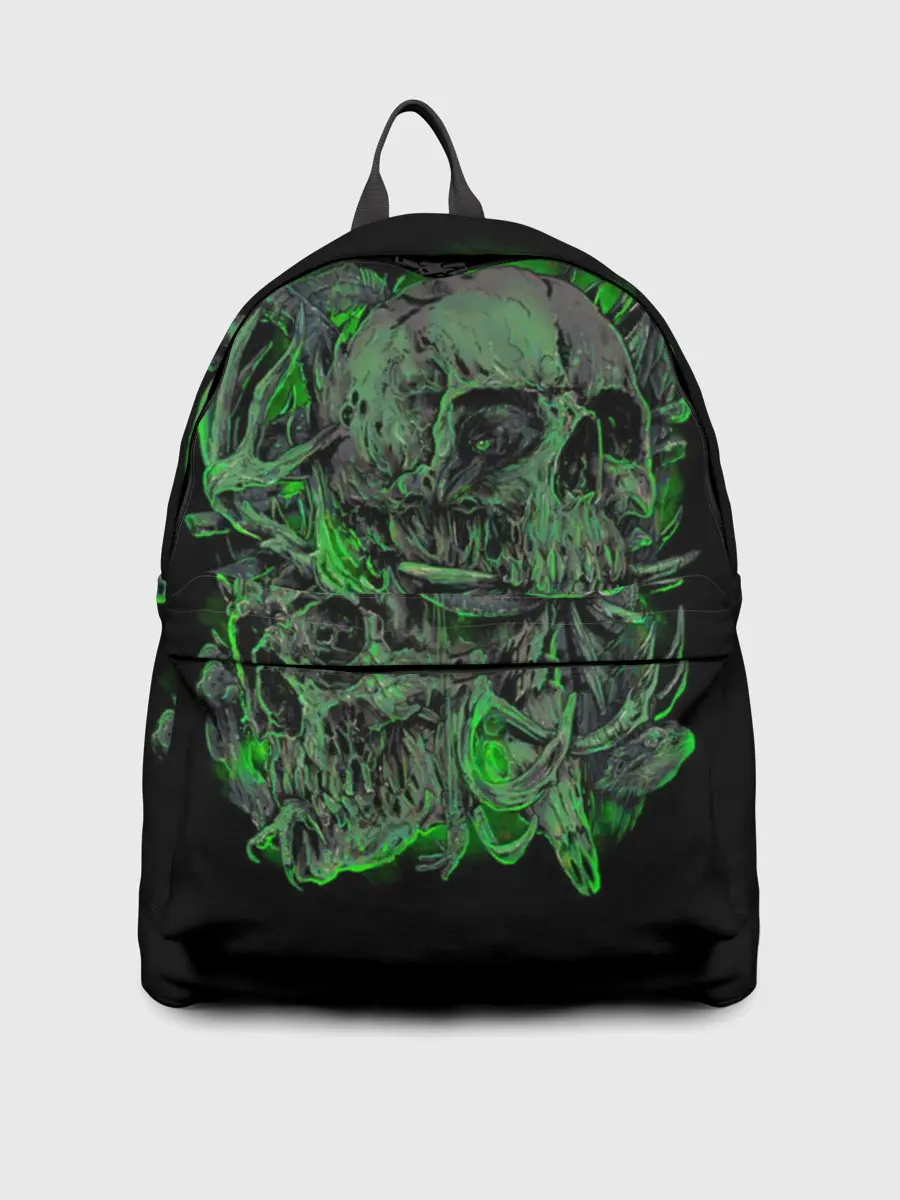 Рюкзак джинсовый / Черепа