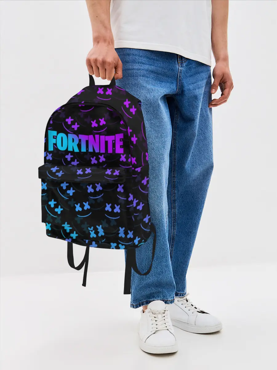 Рюкзак джинсовый / FORTNITE MARSHMELLO NEON