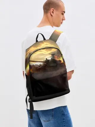 Рюкзак джинсовый / танк на закате