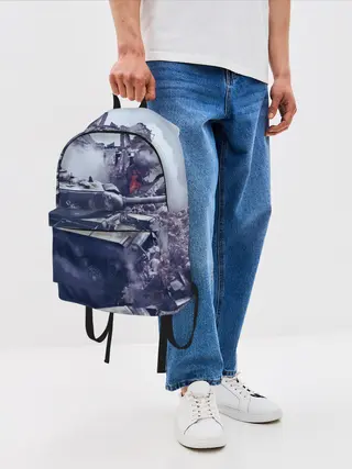 Рюкзак джинсовый / Танки