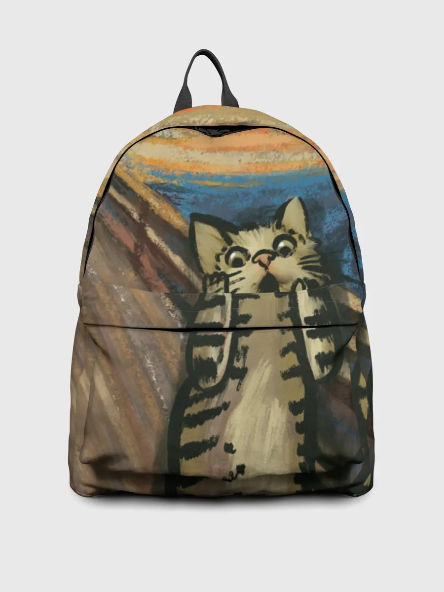 Рюкзак джинсовый / Крик котика