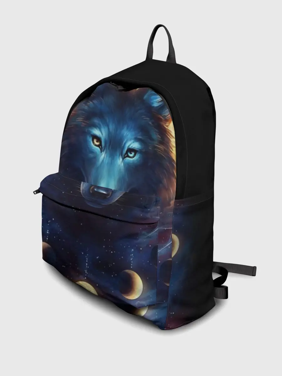 Рюкзак джинсовый / волк