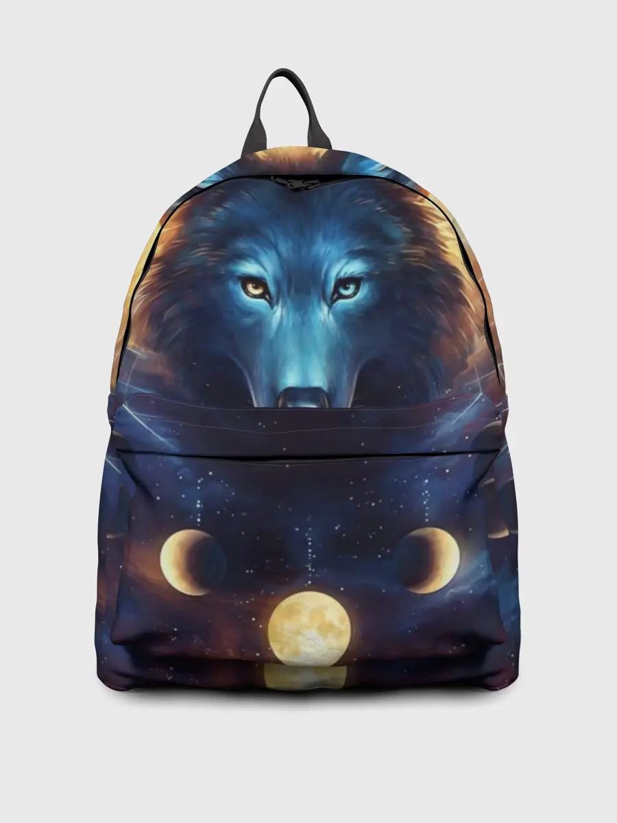 Рюкзак джинсовый / волк