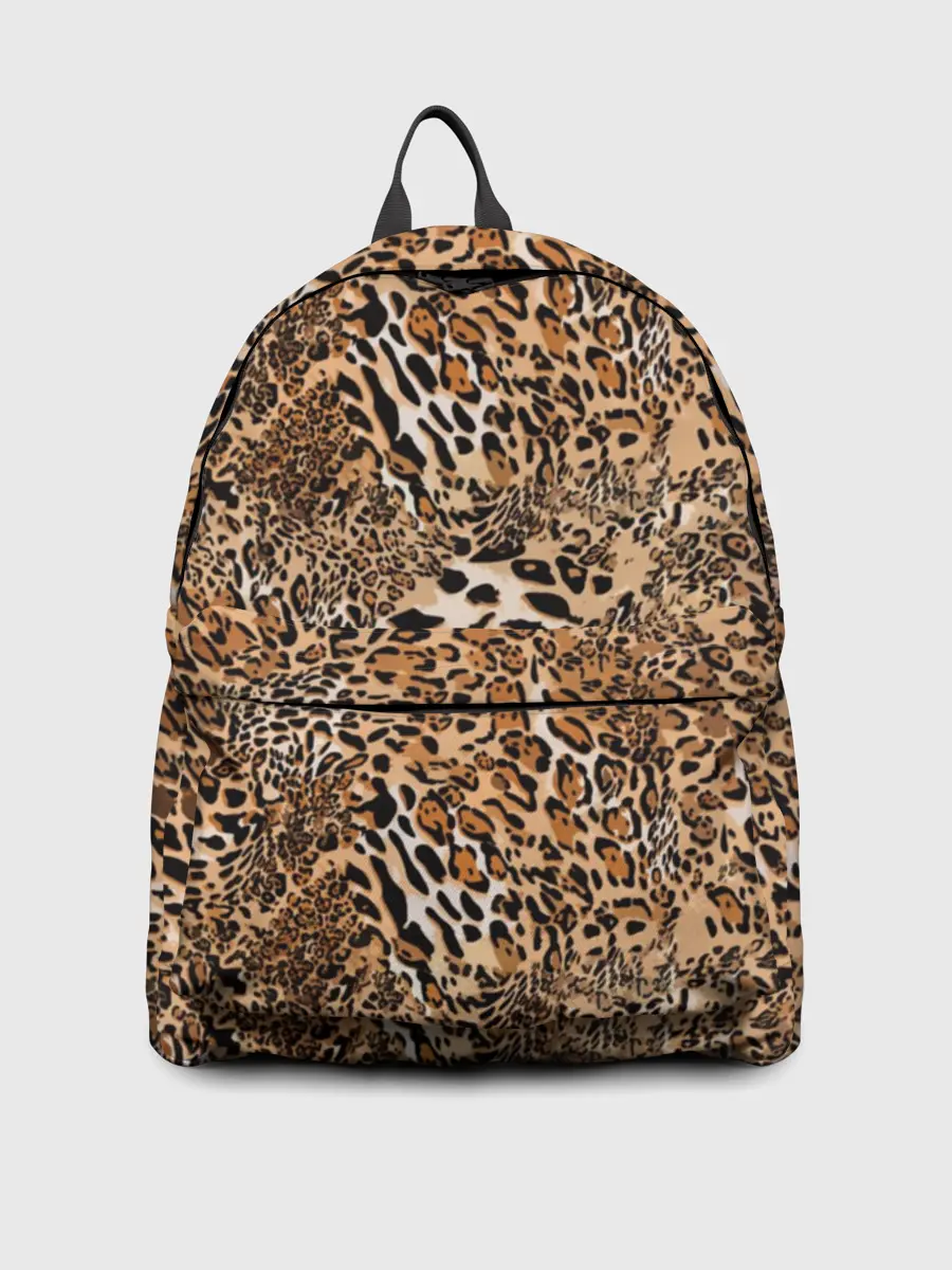 Рюкзак джинсовый / Леопард