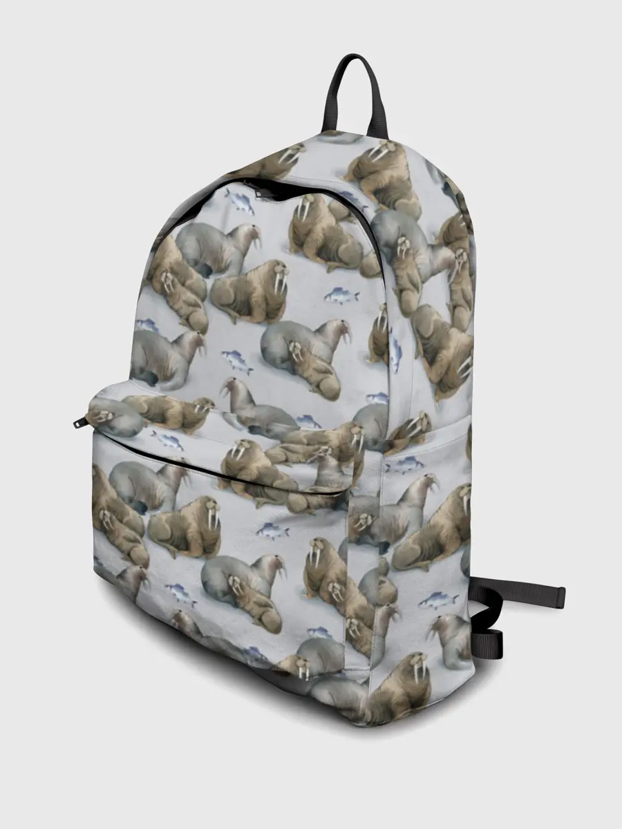 Рюкзак джинсовый / Моржи