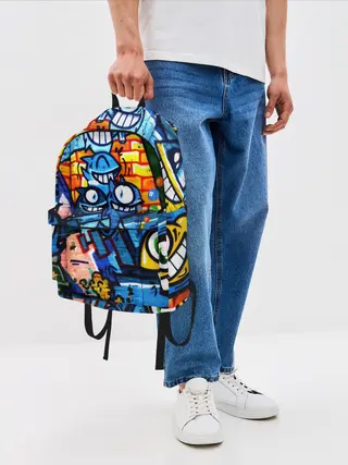 Рюкзак джинсовый / GRAFFITI EXCLUSIVE