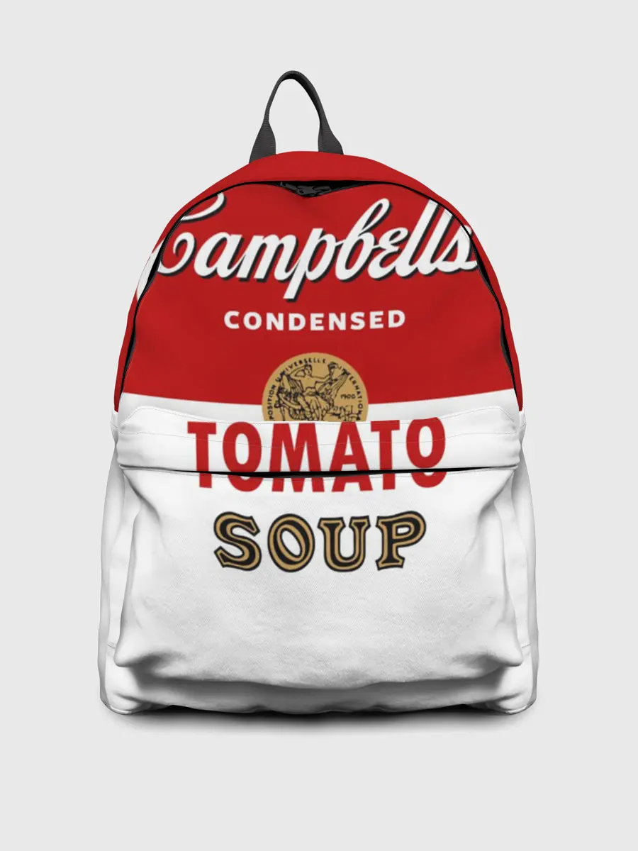 Рюкзак джинсовый / Банка с супом Кэмпбелл