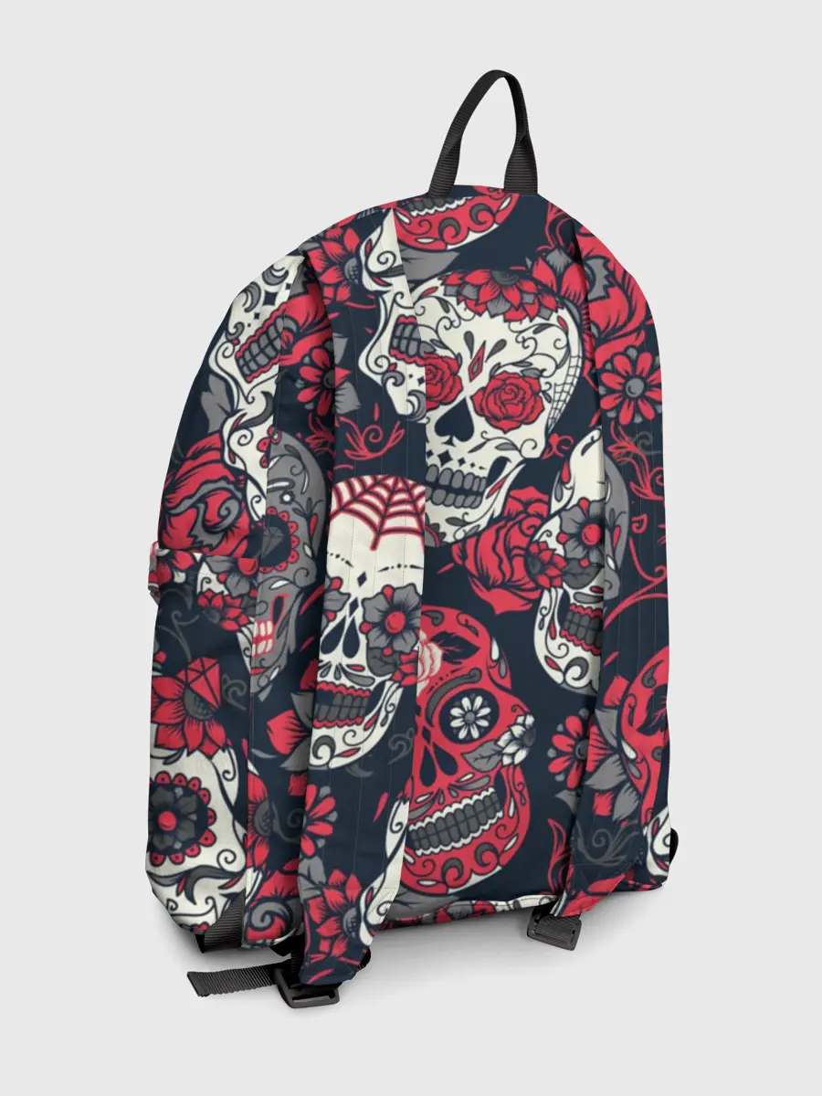 Рюкзак джинсовый / Мексиканские черепа