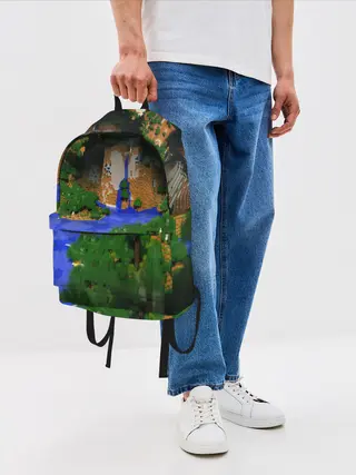 Рюкзак джинсовый / Minecraft