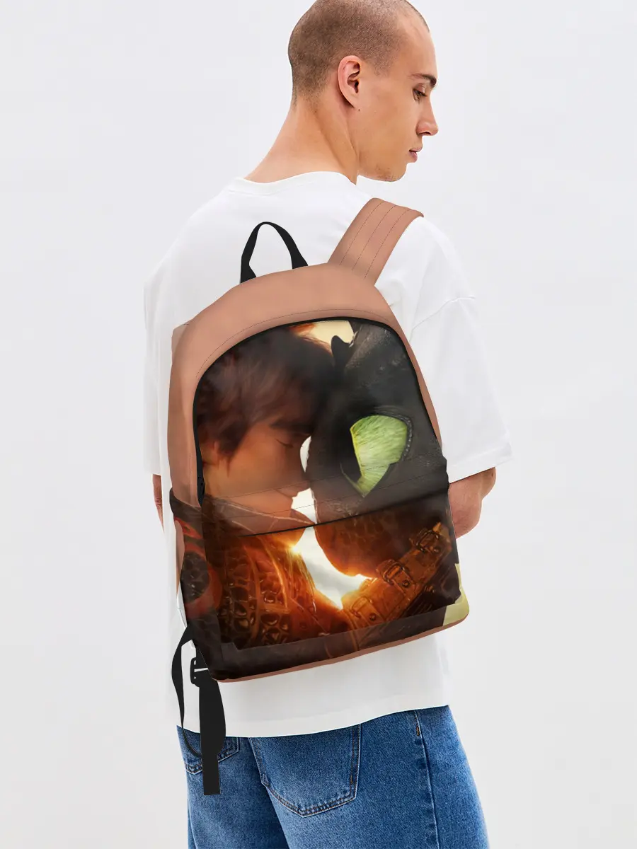 Рюкзак джинсовый / Как приручить дракона