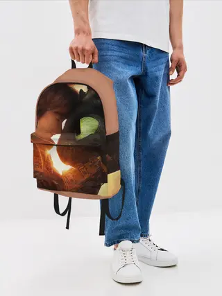 Рюкзак джинсовый / Как приручить дракона