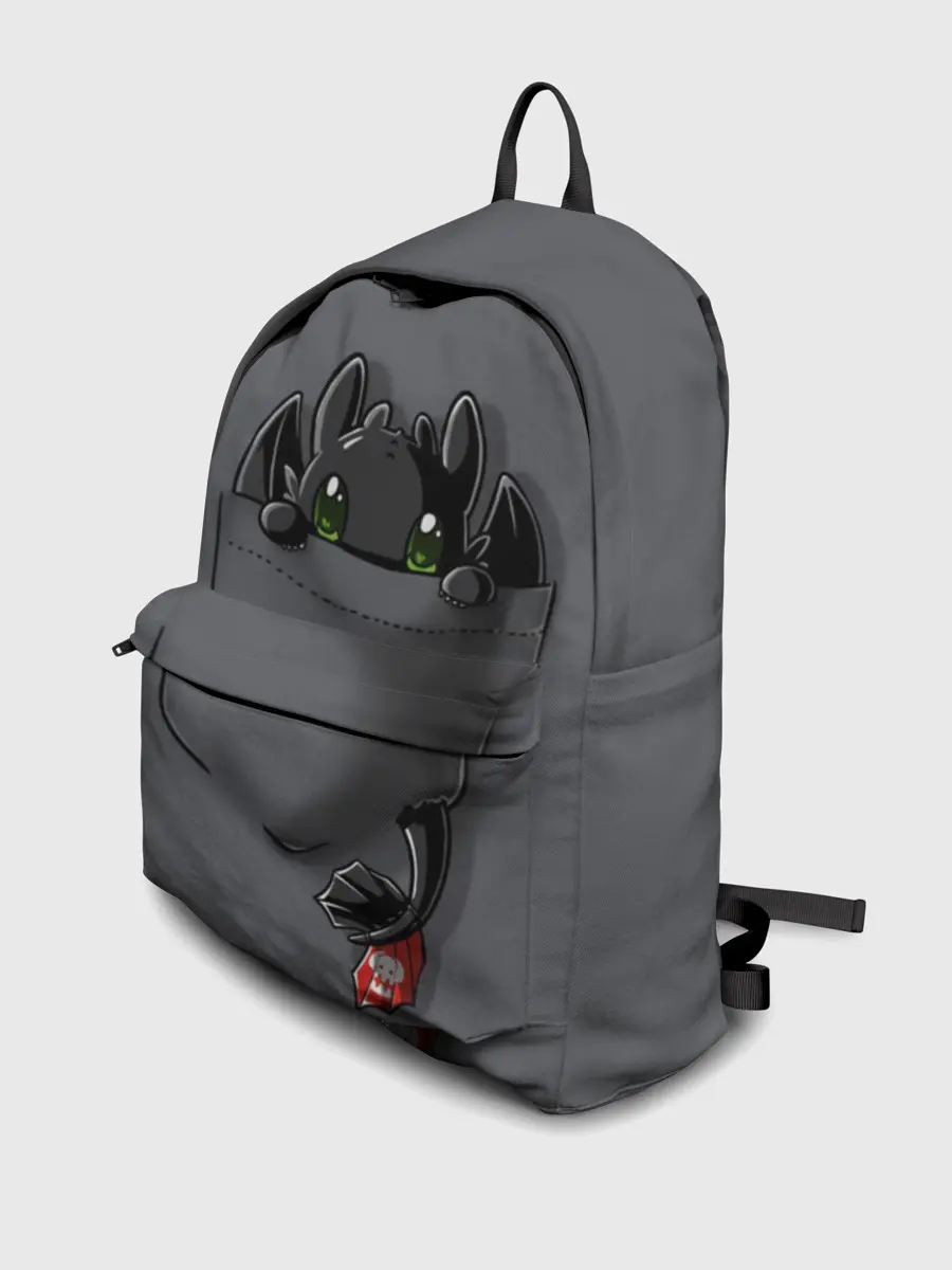 Рюкзак джинсовый / Как приручить дракона