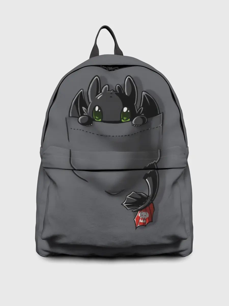 Рюкзак джинсовый / Как приручить дракона