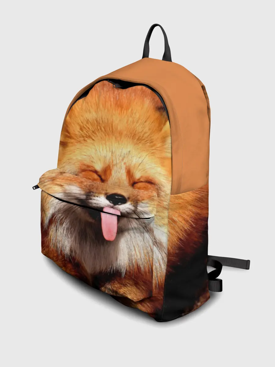 Рюкзак джинсовый / Лиса с языком