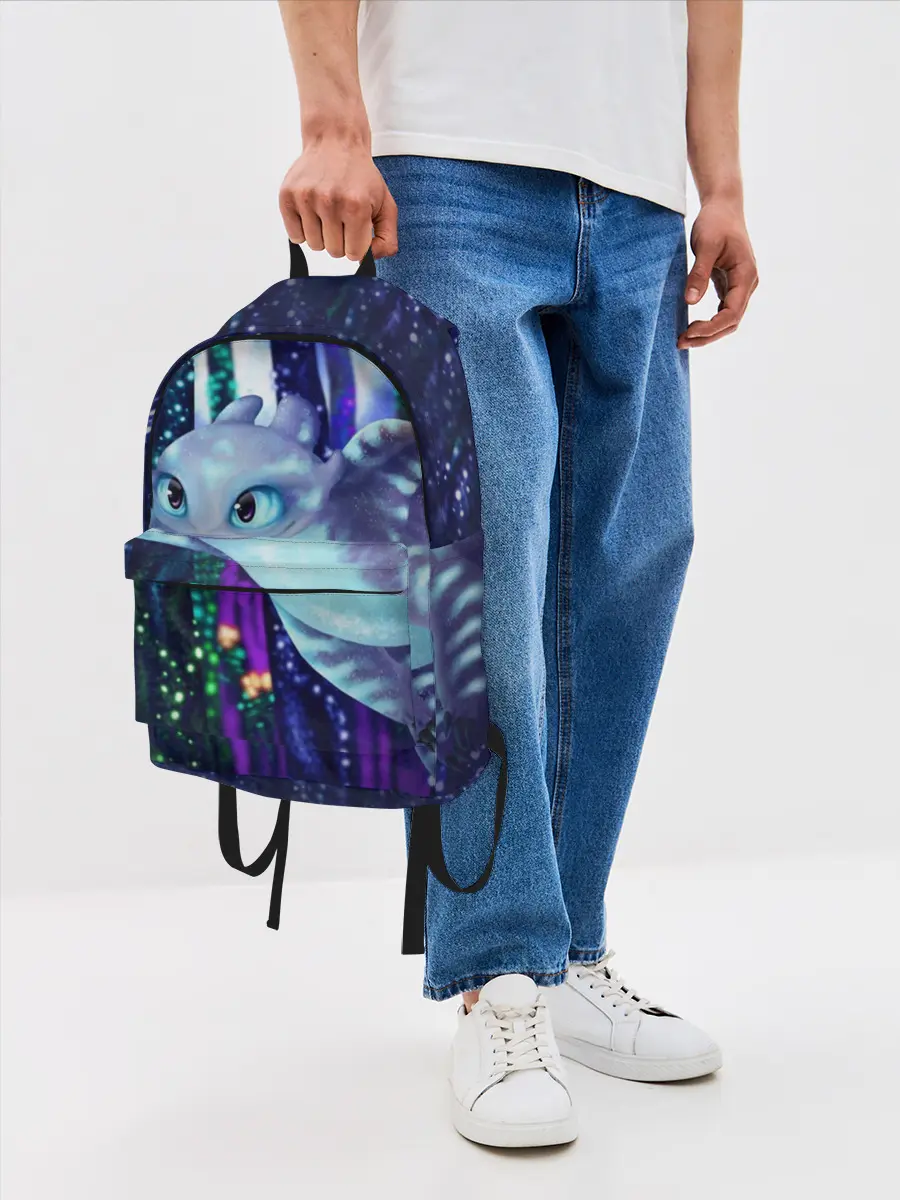 Рюкзак джинсовый / Как приручить дракона