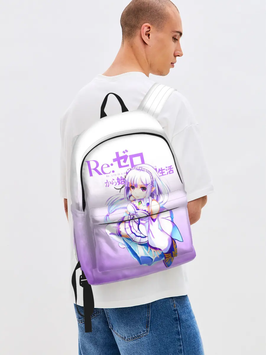 Рюкзак джинсовый / Re:Zero. Эмилия