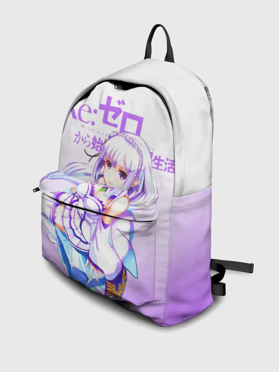 Рюкзак джинсовый / Re:Zero. Эмилия