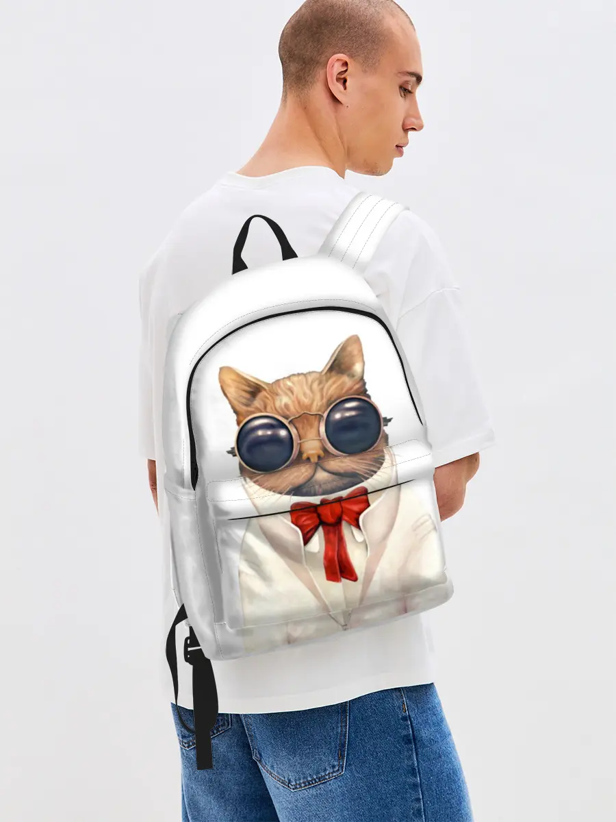 Рюкзак джинсовый / Кот