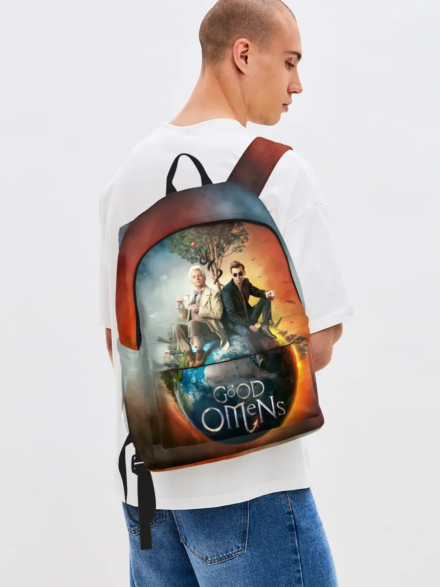 Рюкзак джинсовый / Благие знамения