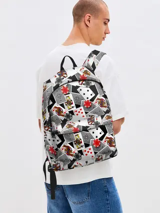 Рюкзак джинсовый / Игральные карты