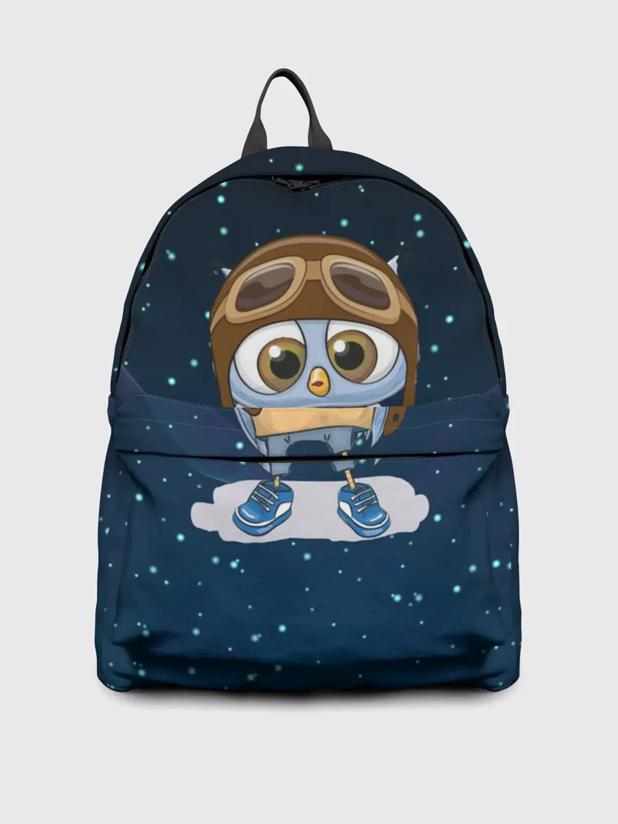 Рюкзак джинсовый / Совенок летчик