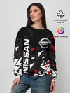 Женский свитшот / NISSAN / НИССАН / ОСКОЛКИ