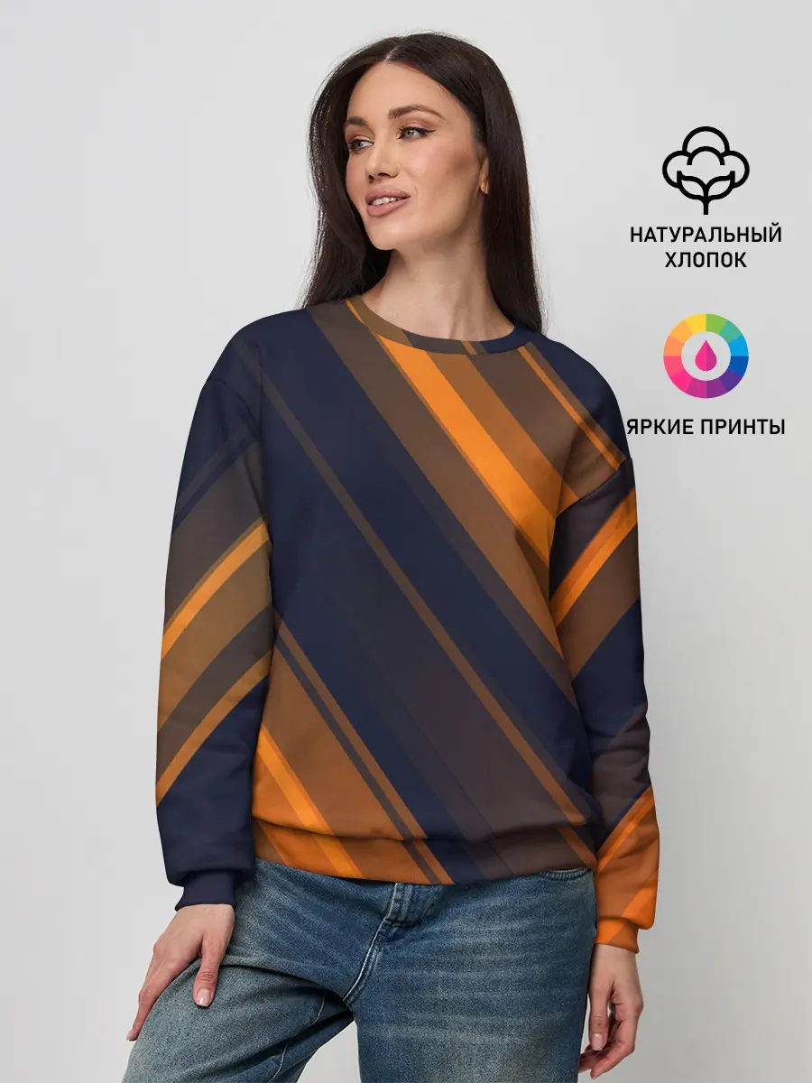 Женский свитшот / ORANGE Black