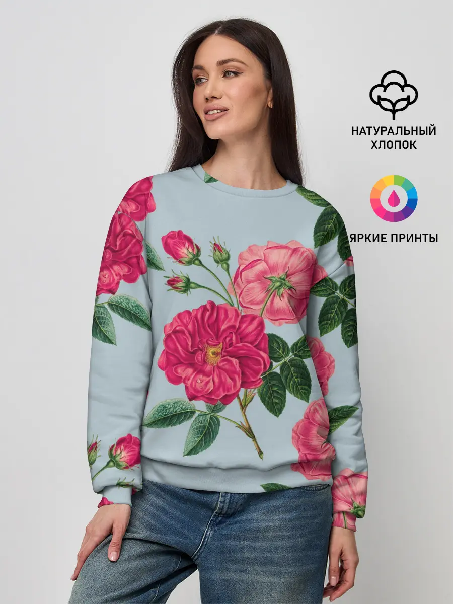 Женский свитшот / Чайная роза