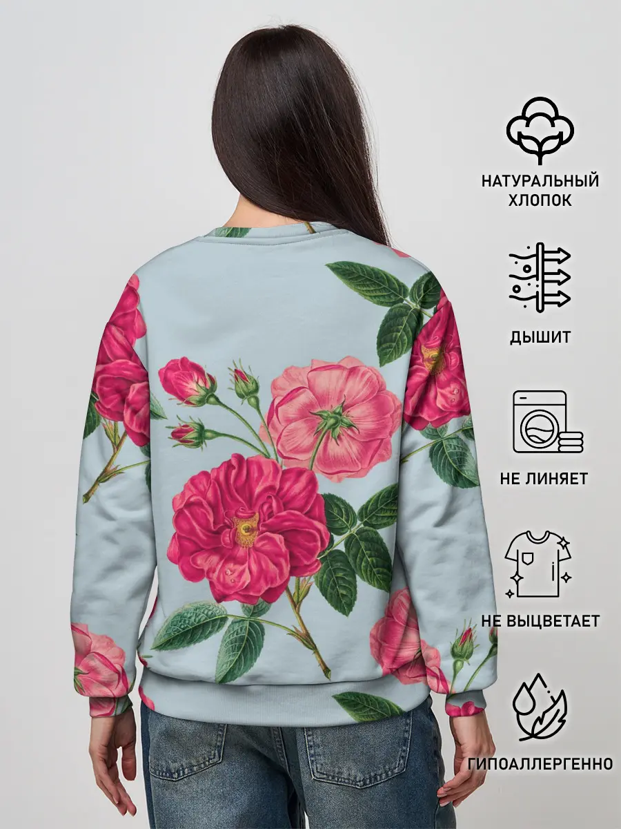 Женский свитшот / Чайная роза