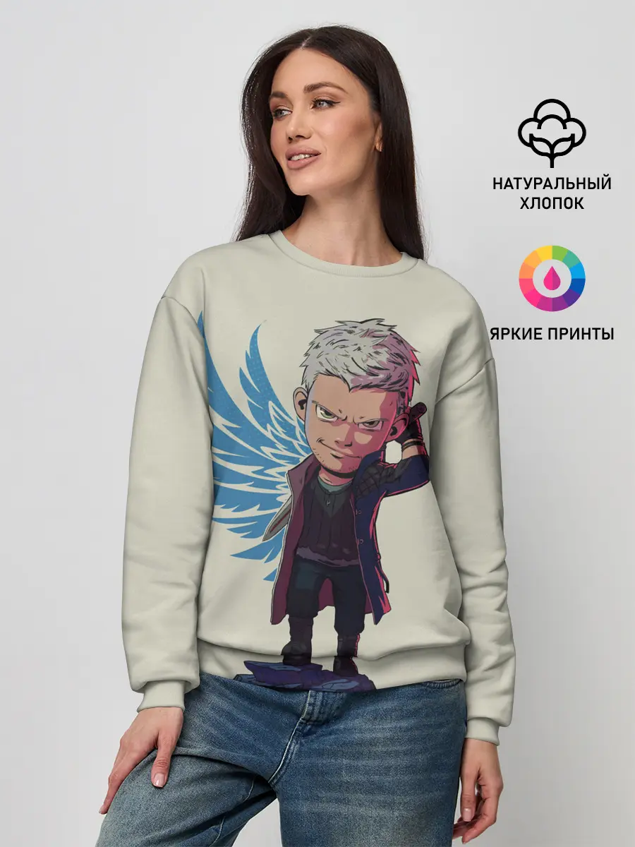 Женский свитшот / Nero Big head