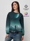 Женский свитшот / Космос в горах