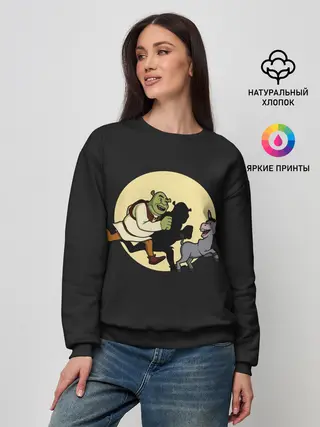 Женский свитшот / Шрек и Осёл