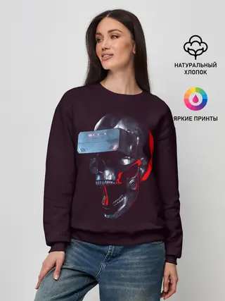 Женский свитшот / Череп с VR