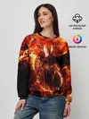 Женский свитшот / Данте в огне
