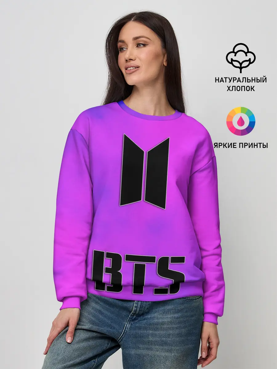 Женский свитшот / BTS ЮЖНОКОРЕЙСКИЙ БОЙБЕНД