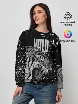 Женский свитшот / WILD / ДИКИЙ