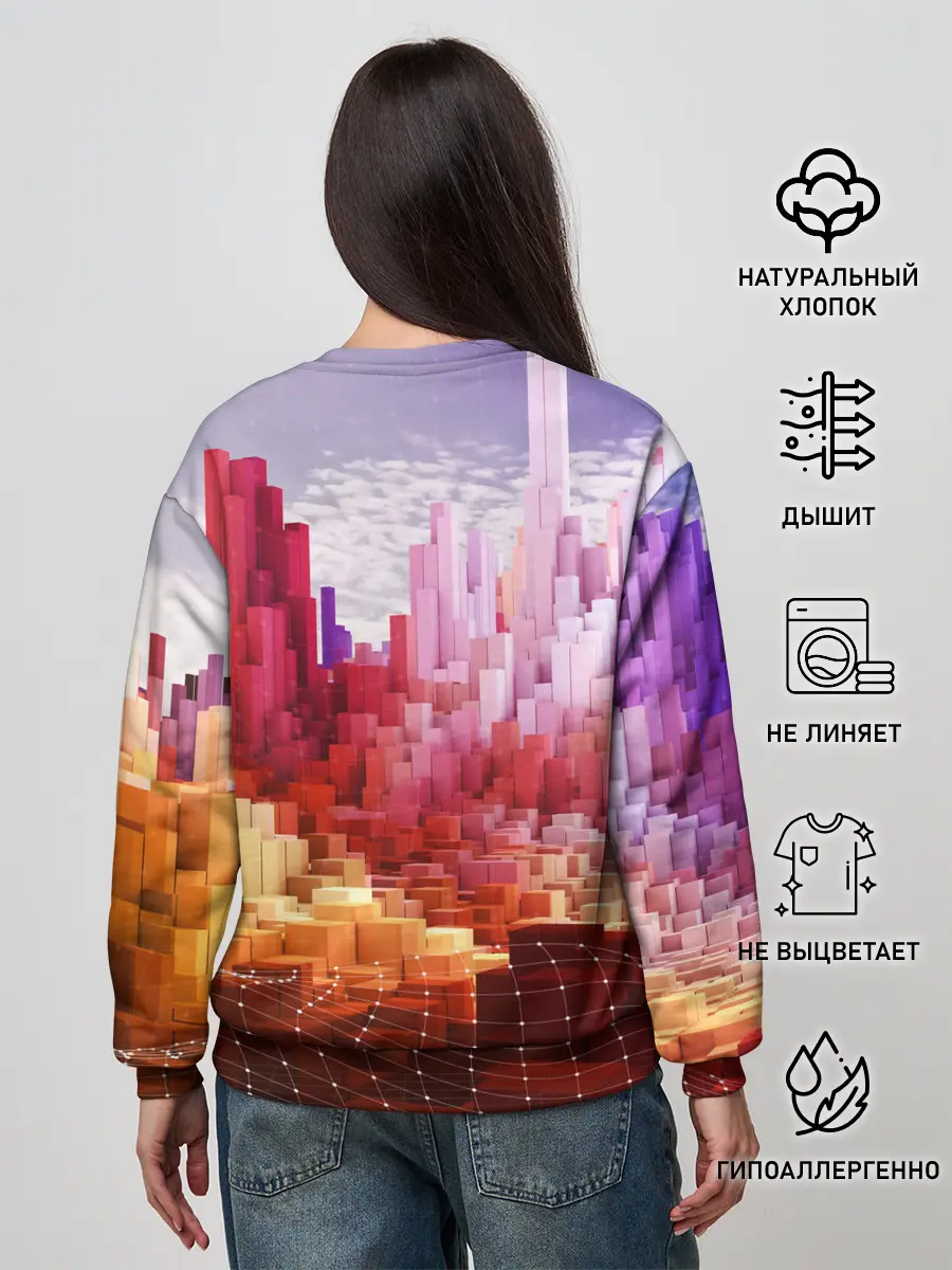 Женский свитшот / Симуляция города