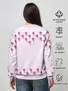 Женский свитшот / розовые цветы | pink flowers
