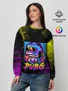 Женский свитшот / PUBG RETRO NEON / ПАБГ НЕОН
