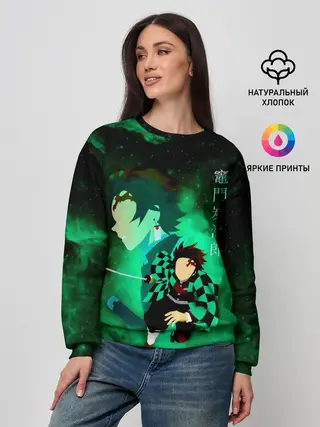 Женский свитшот / Танджиро Камадо Kimetsu no Yaiba
