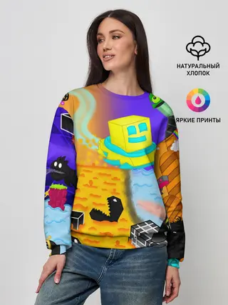 Женский свитшот / Geometry Dash | RobTop