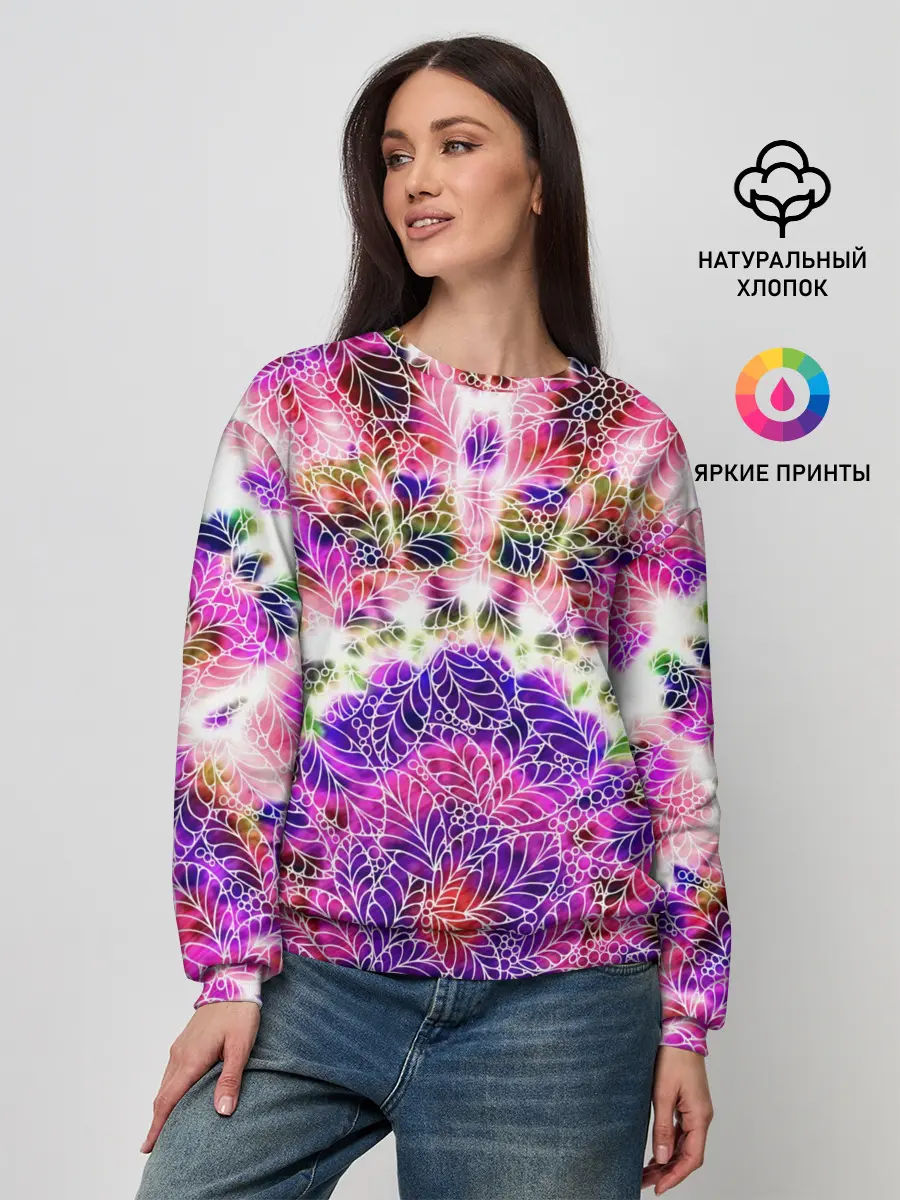 Женский свитшот / Тай-дай