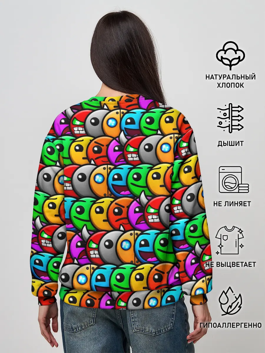 Женский свитшот / GEOMETRY DASH