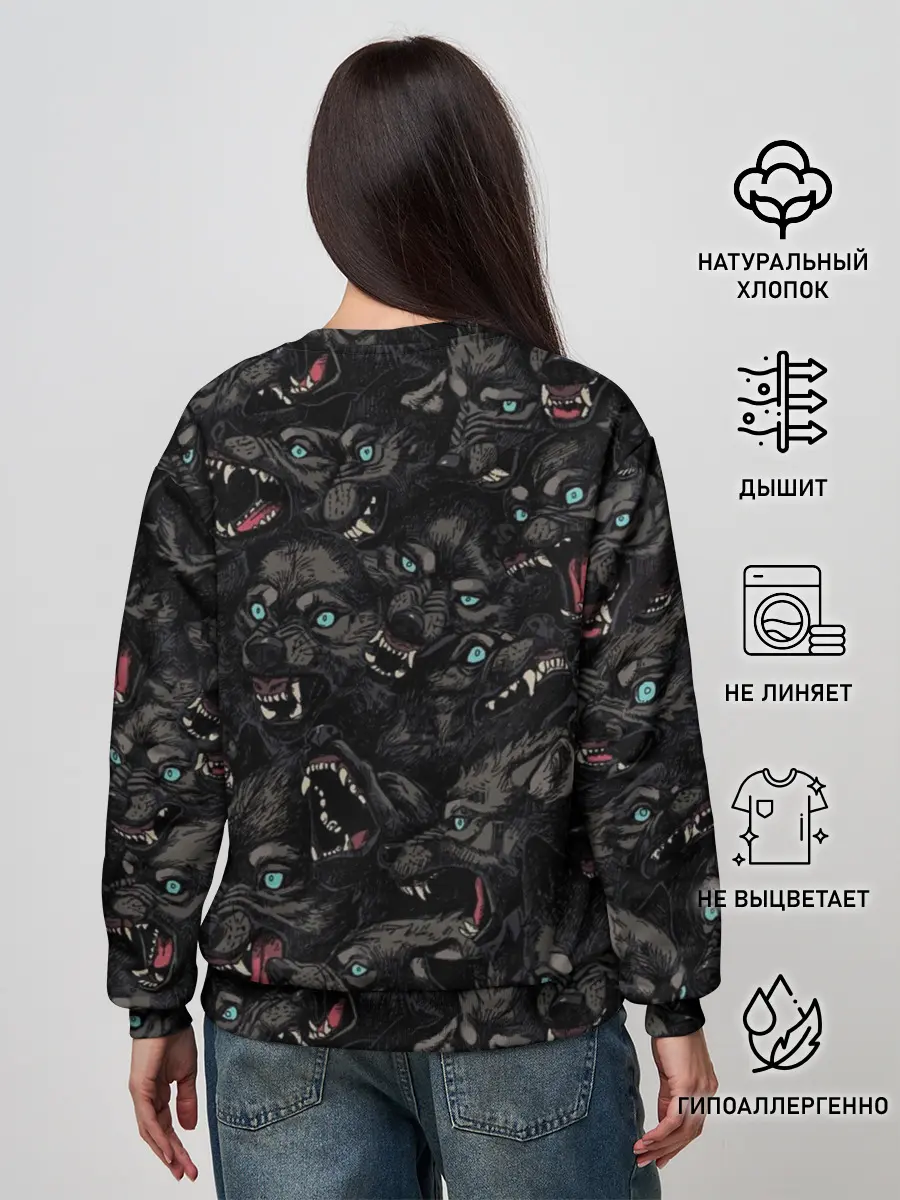 Женский свитшот / Волки | Wolwes