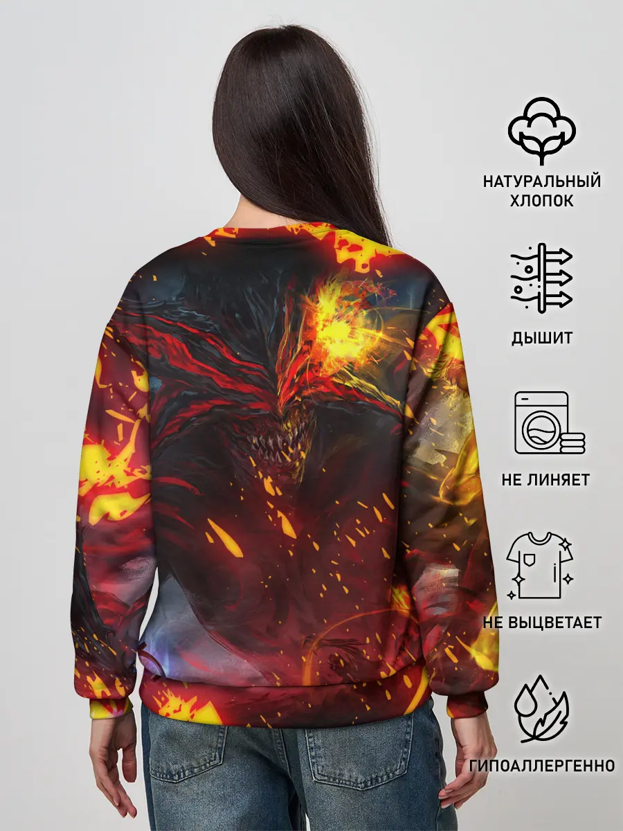 Женский свитшот / Path of Exile | Fire Demon