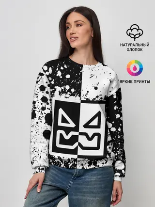 Женский свитшот / GEOMETRY DASH / ГЕОМЕТРИ ДАШ