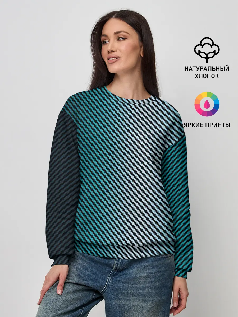 Женский свитшот / Carbon Blue