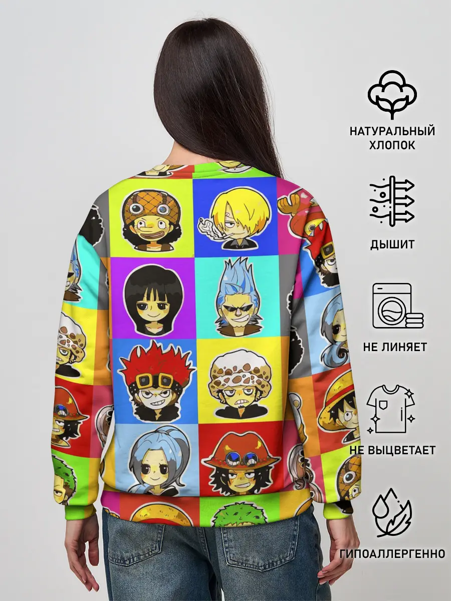 Женский свитшот / ONE PIECE / ВАН ПИС / УЗОР