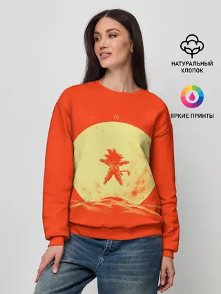Женский свитшот / Гоку и луна